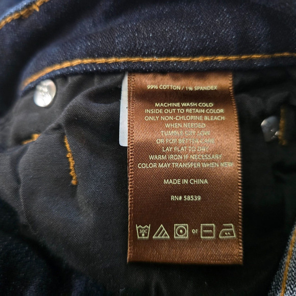 Kut From The Kloth Capri Women's 4 Blue Dark Wash Catherine Ankle Straight Leg - Picture 7 of 16